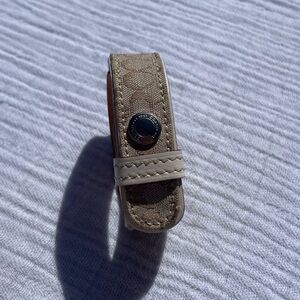 Coach leather bracelet